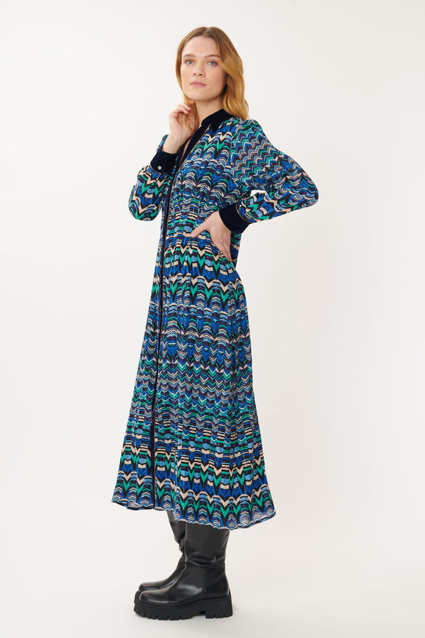 Robe Longue Imprimée Multicolore ADOLIE