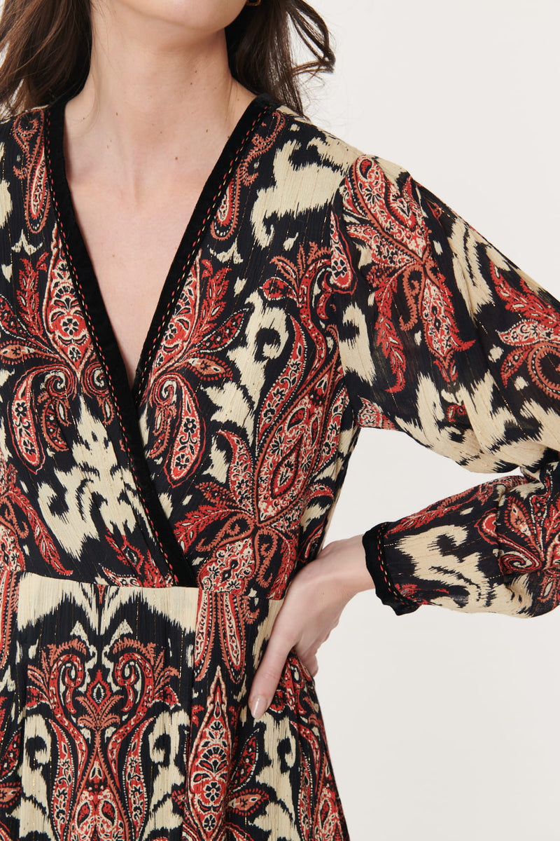 Robe imprimée Paisley AIDA