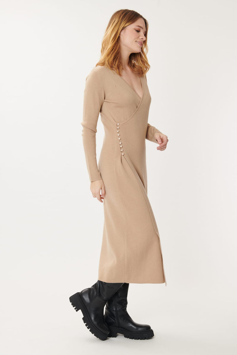 Robe mi-longue en maille unie GAVINA