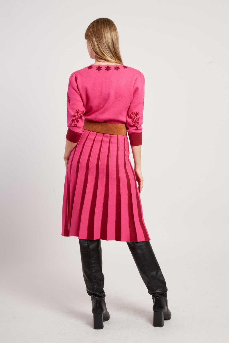 Robe mi-longue en maille JEANNICK