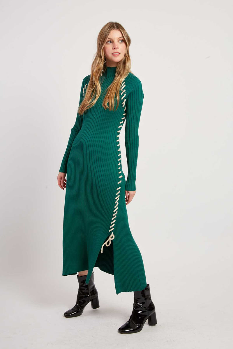 Robe longue en maille JET-SET