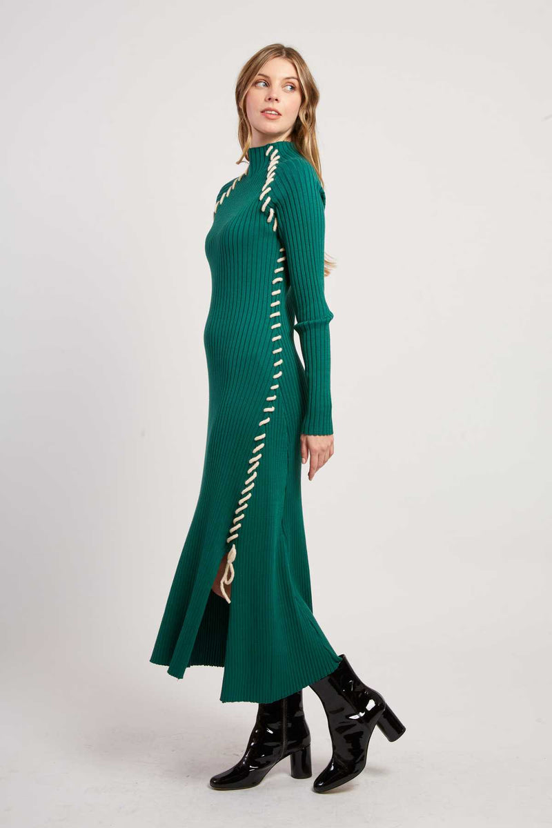 Robe longue en maille JET-SET