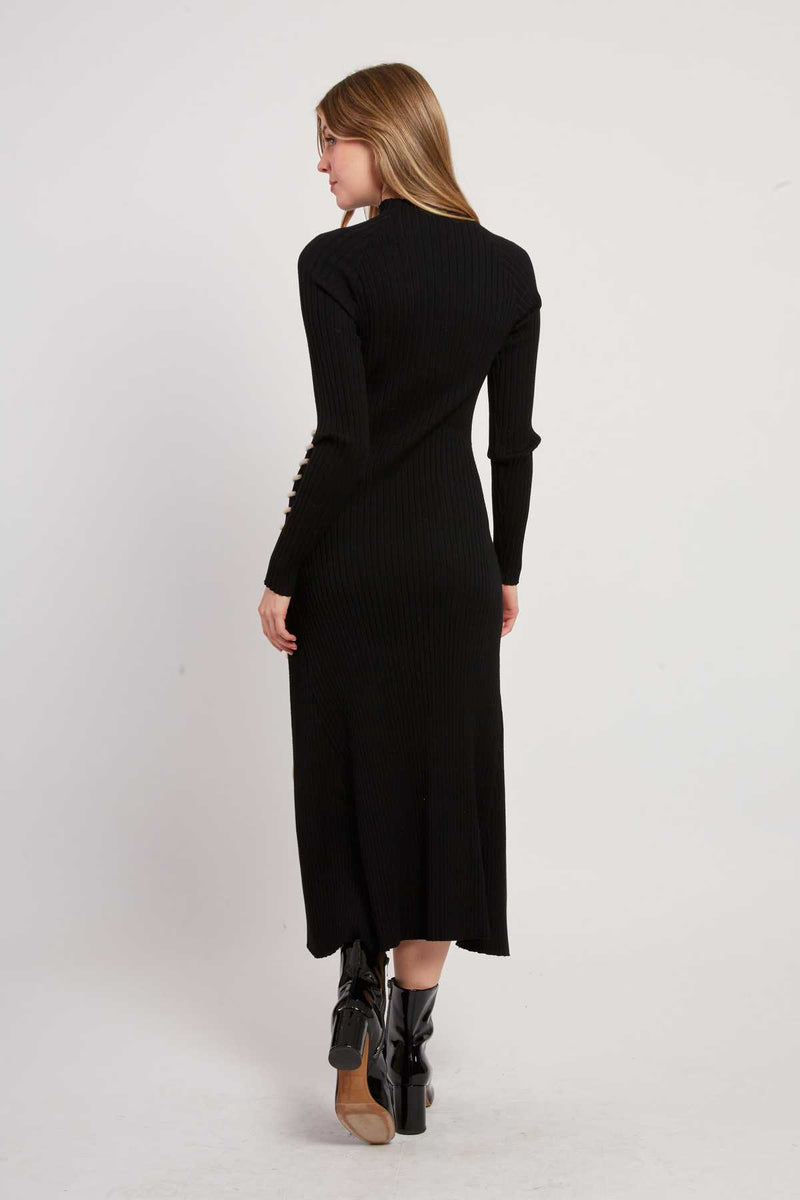 Robe longue en maille JET-SET