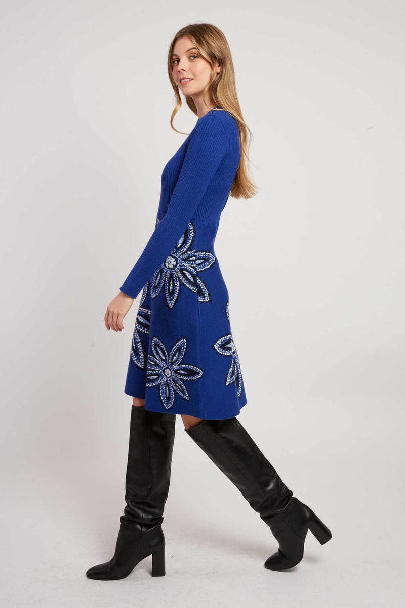 Robe courte en maille JILL