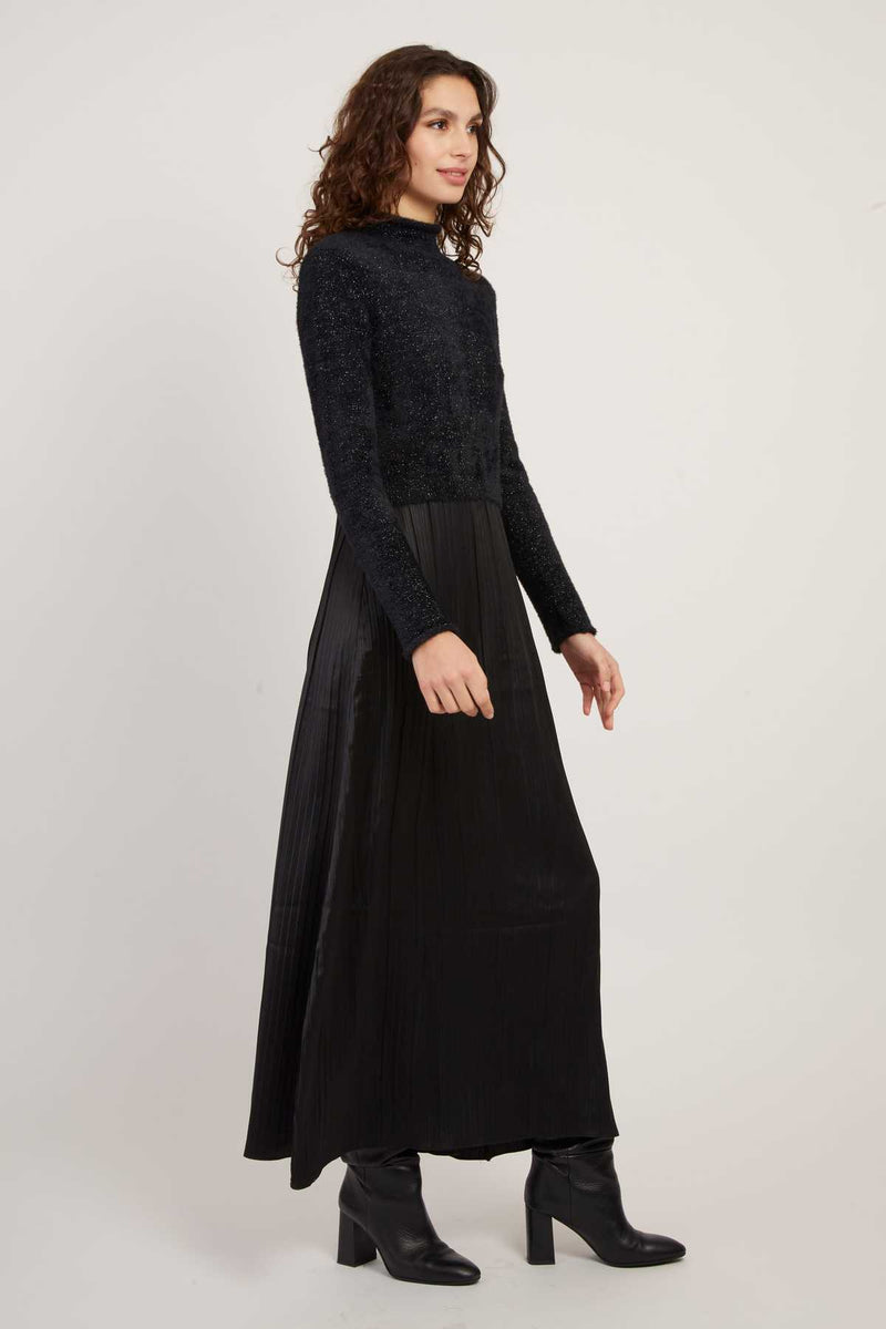 Robe longue en maille fluide VERLAINE